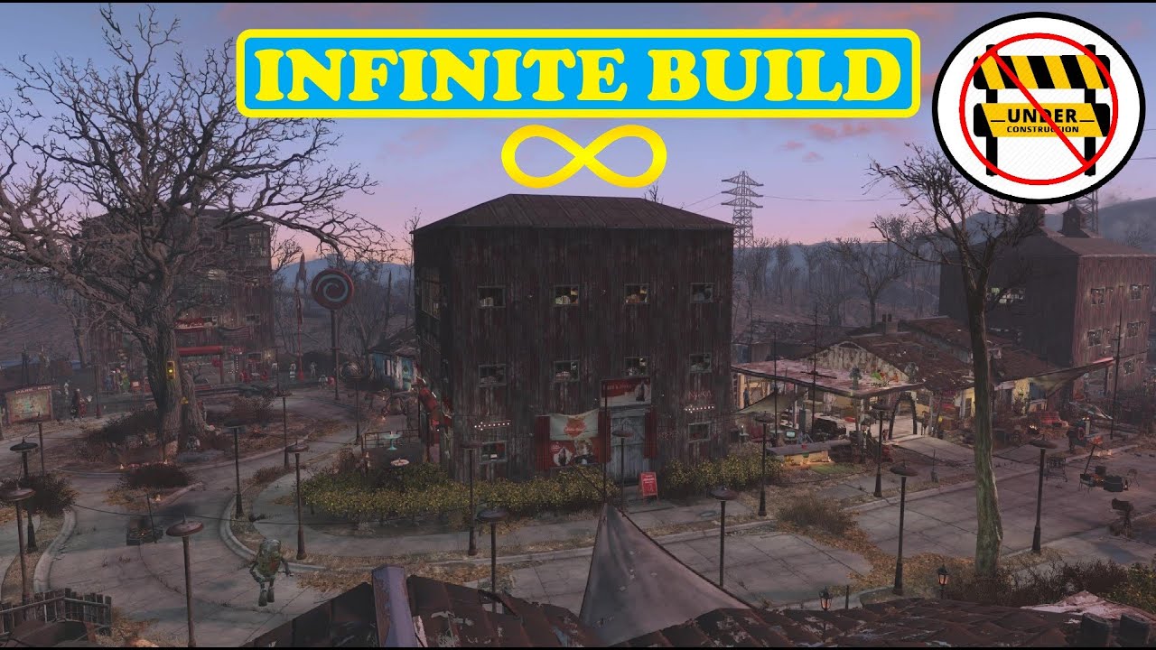 Infinite Build - No Mods - No Build Limit - Fallout 4 settlement building glitch