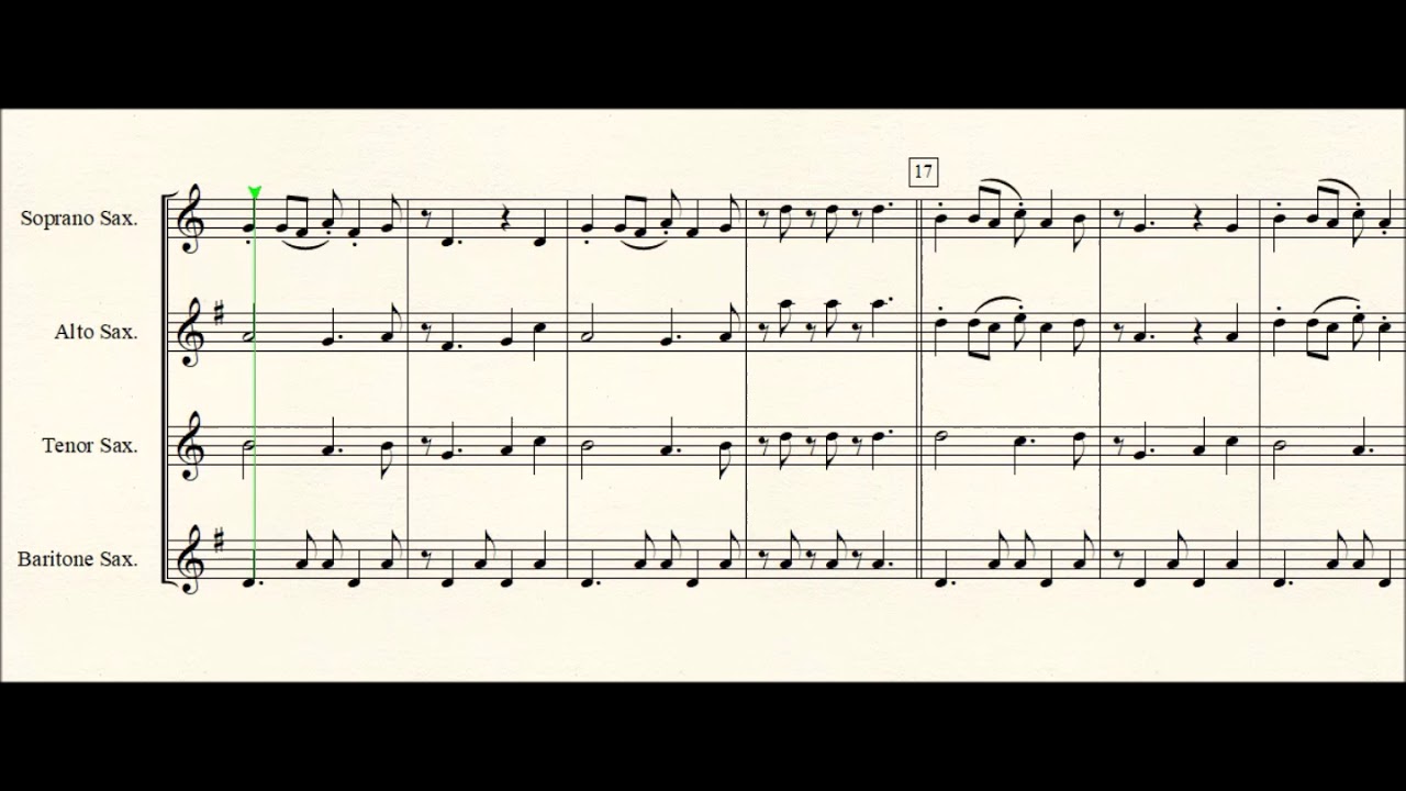 Tequila for Saxophone quartet