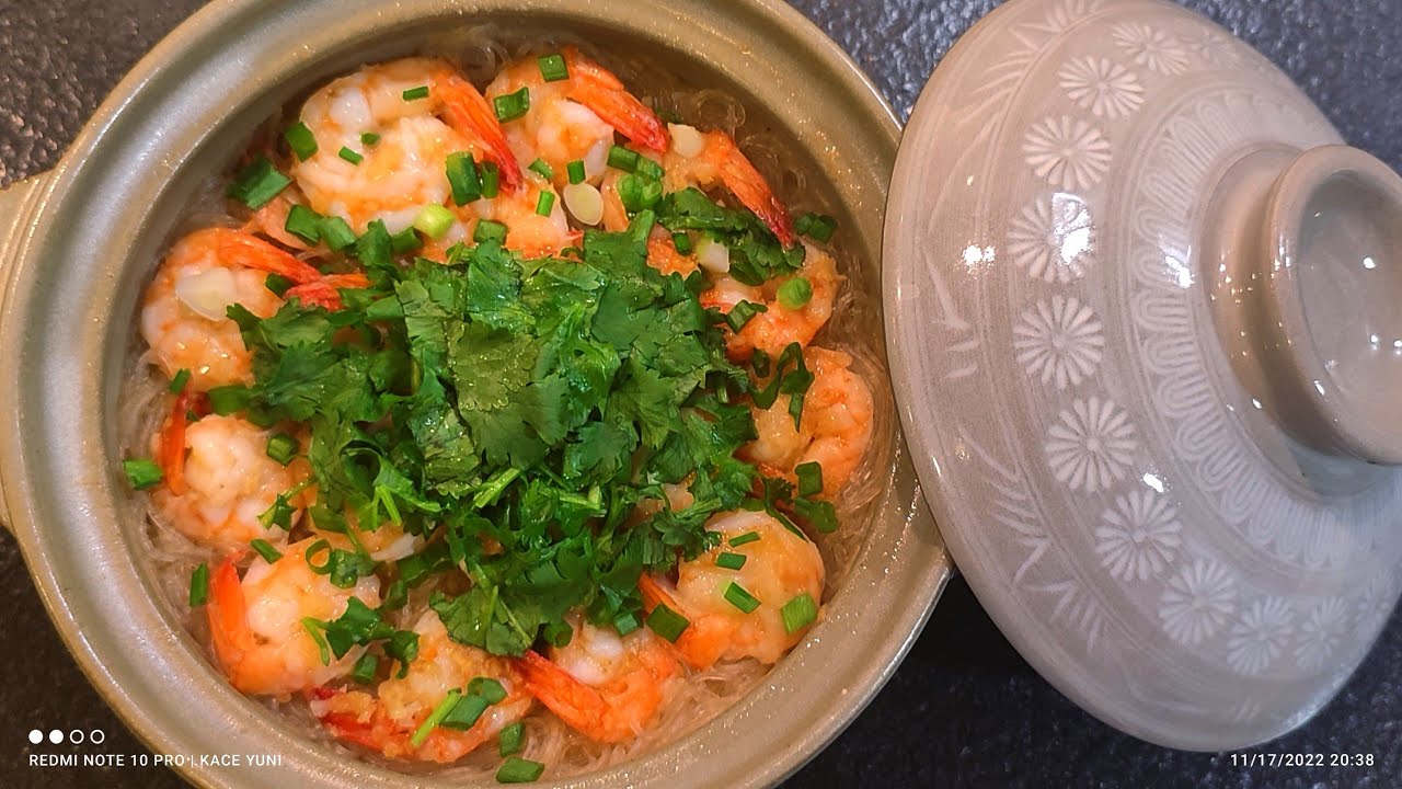 SHRIMP VERMICELLI RECIPE CHINESE // SOUN UDANG ALA HONGKONG SIMPLE #shrimp #udang #cooking #recipe