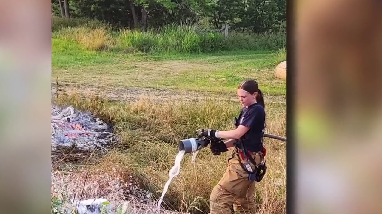 16-year-old becomes first female junior firefighter for Big Island Volunteer Fire Department