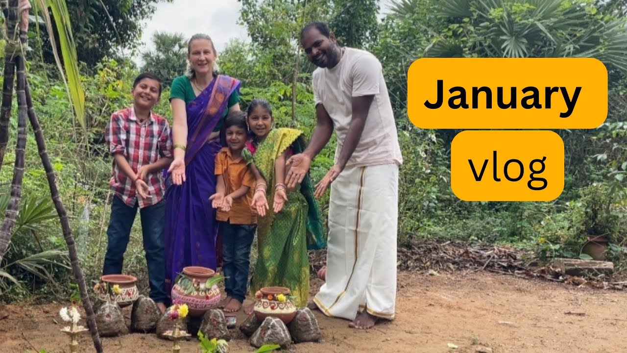January 2025 recap | monthly vlog | Pongal celebration, sowing, natural farming