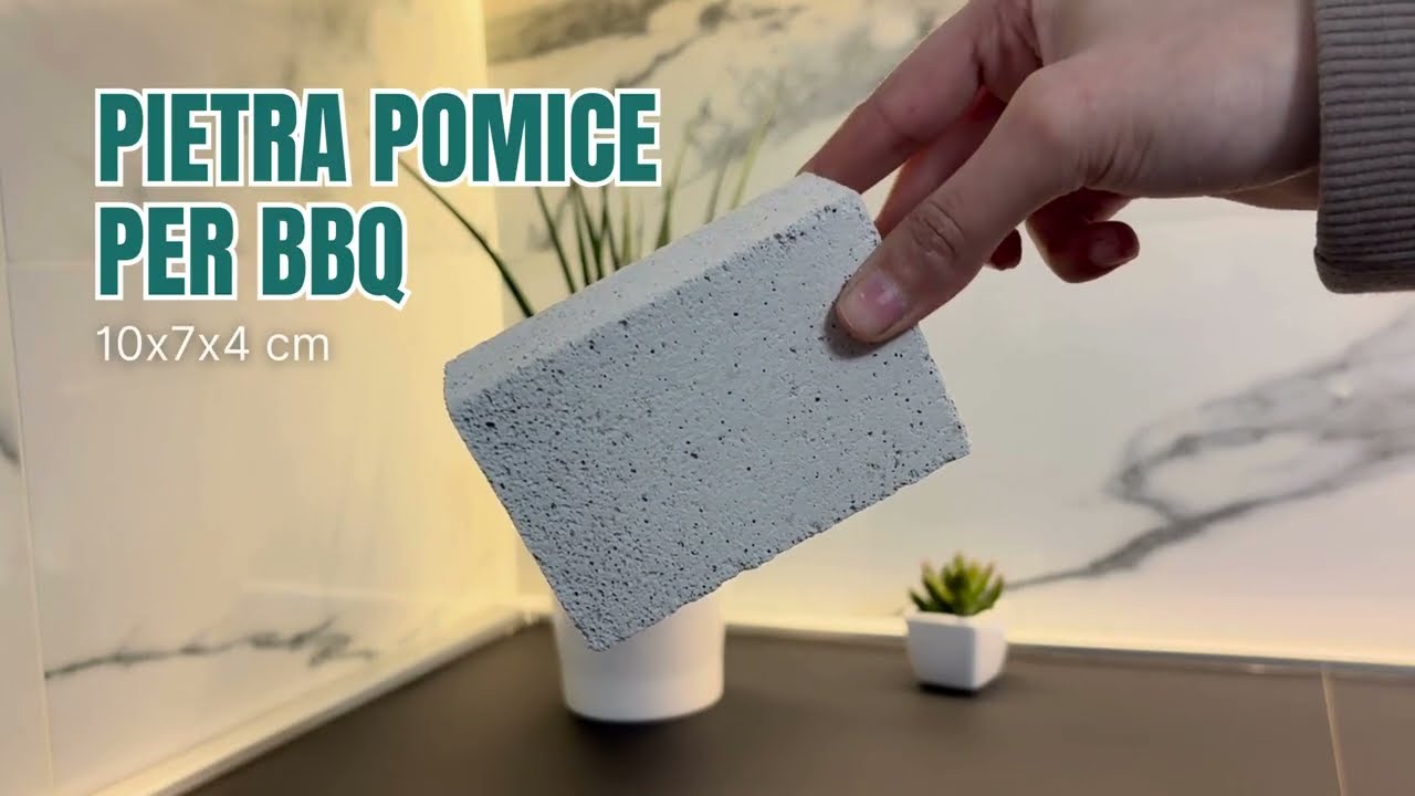 Pietra pomice per la pulizia griglia da 10x7x4 cm