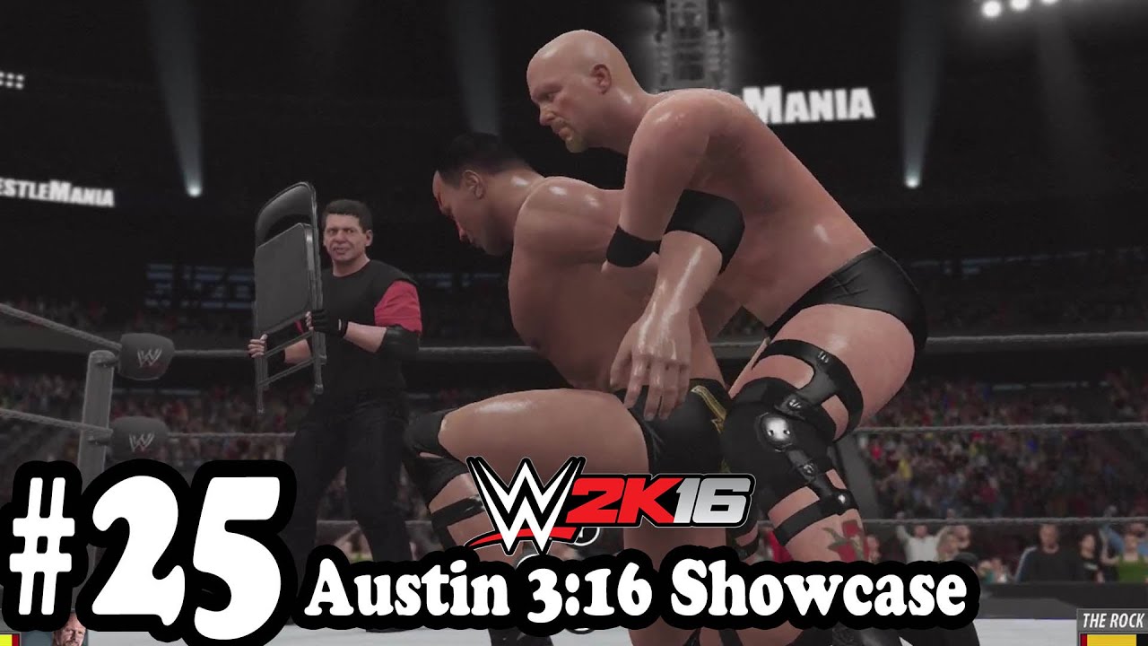 WWE 2K16 - 2K Showcase Austin 3:16 -  Gameplay Walkthrough Part 25  - Austin vs The Rock [HD ]