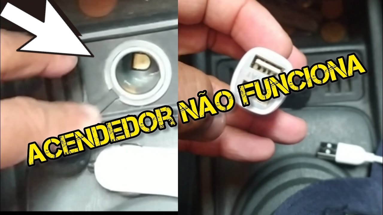 ACENDEDOR DE CIGARRO OU CARREGAR DE CELULAR NÃO FUNCIONA