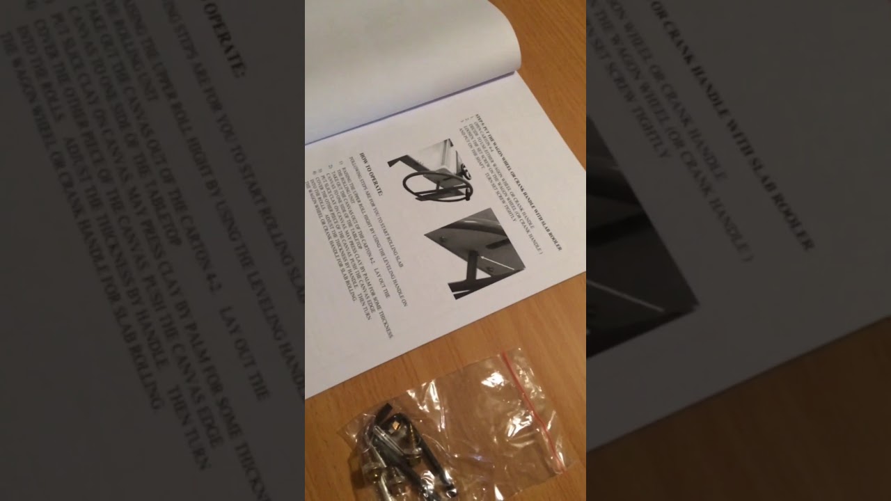 Shimpo slab roller SR-30 assembly