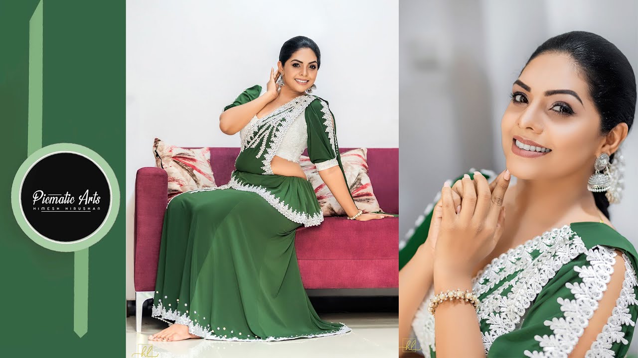 sri lankan Actress Nirosha | beautiful high-end retouching | Photoshop 2023
