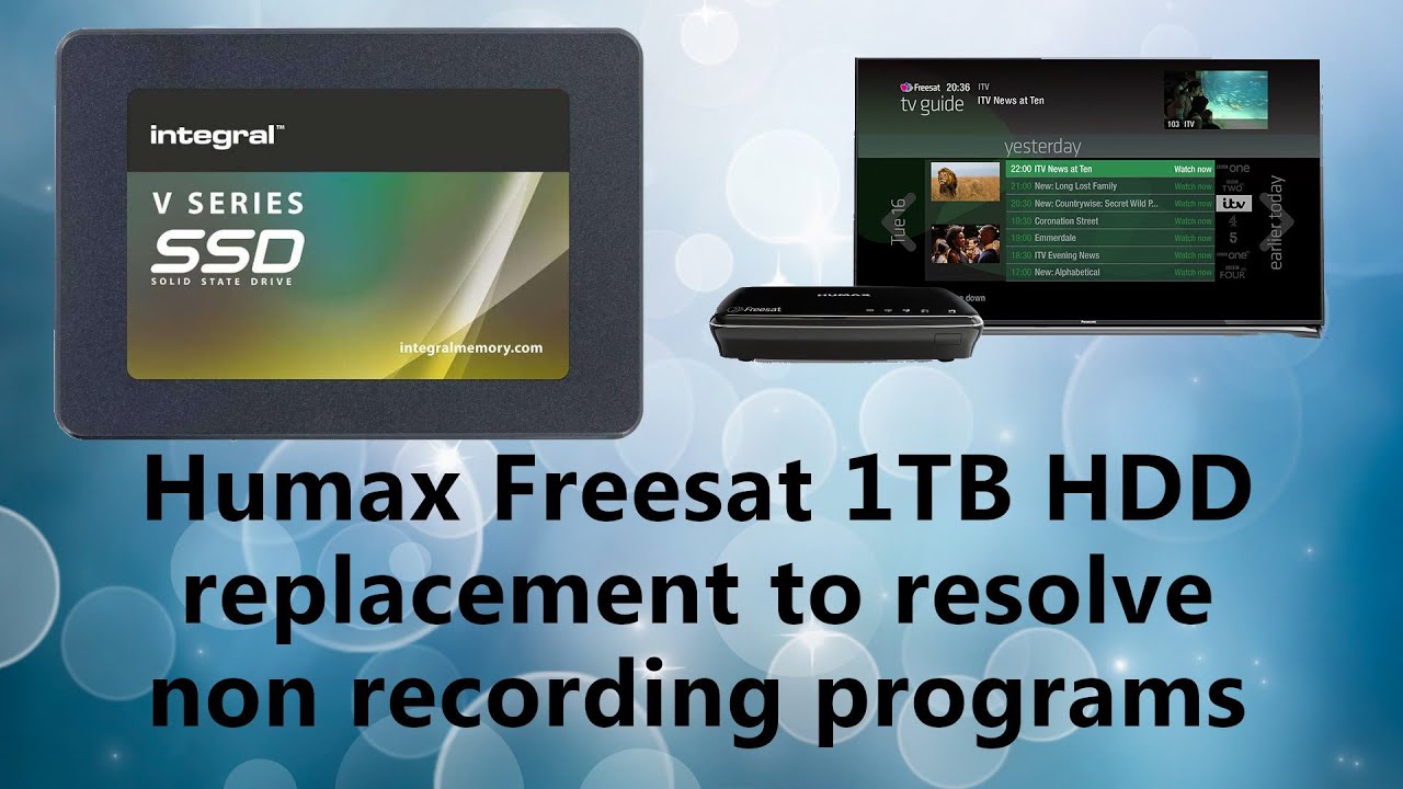 Fitting a SATA SSD to a FreeSat Recorder. Will it be detected?