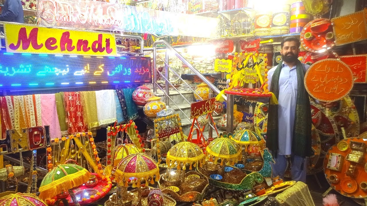 Mehndi Mayoon Rasam Ka Saman | Birthday Decoration Items | Wedding & Mehndi Wholesale Market