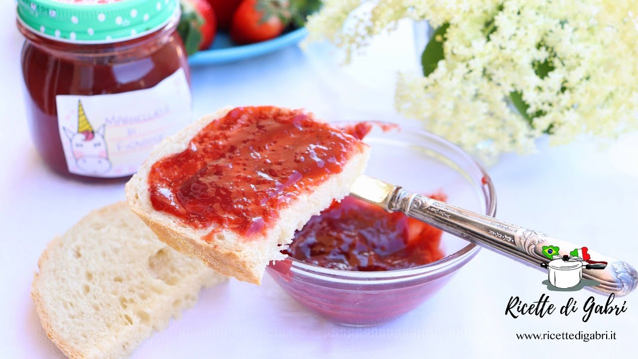 MARMELLATA DI FRAGOLE Fatta in casa  PRONTA IN 30 MINUTI Ricetta VELOCE con POCO ZUCCHERO  DI GABRI