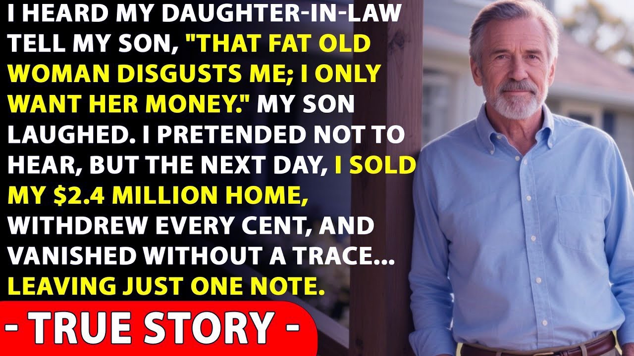 I Heard My DIL Say That Fat Old Lady Disgusts Me. My Son Laughed. I Pretended Not To Hear—But...