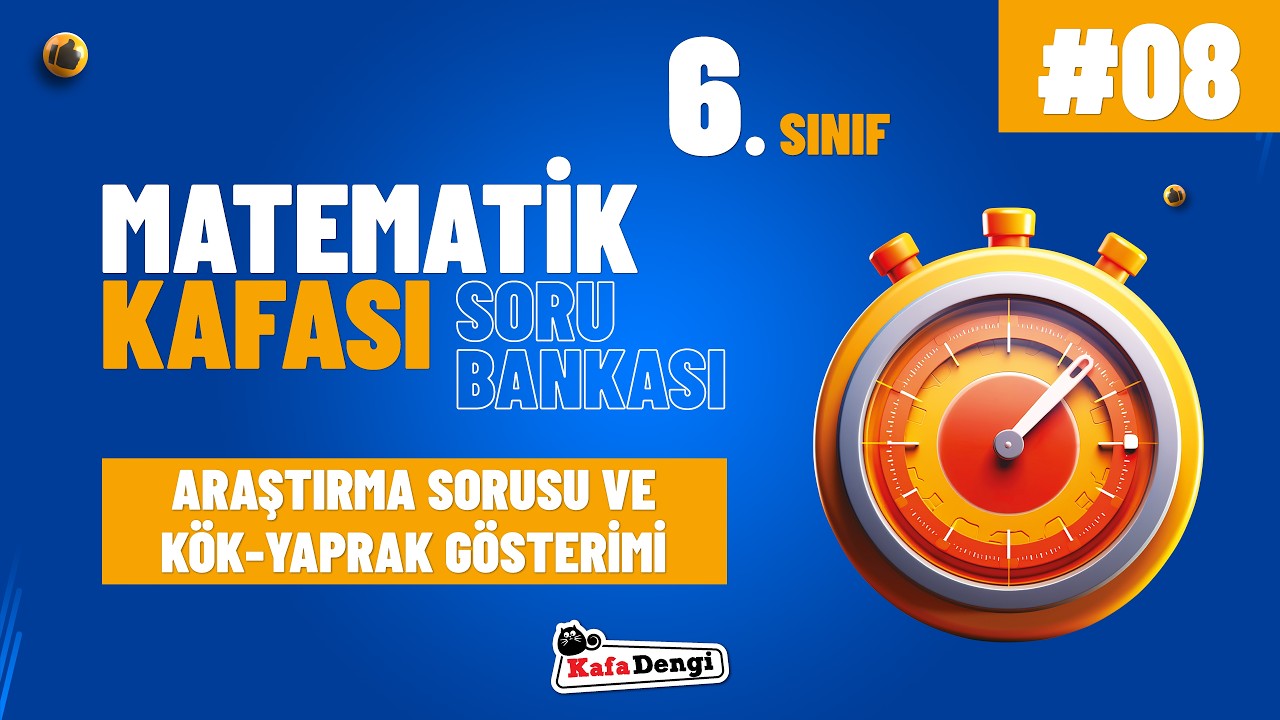 6. Sınıf Matematik Kafası - Araştırma Sorusu ve Kök-Yaprak Gösterimi #8