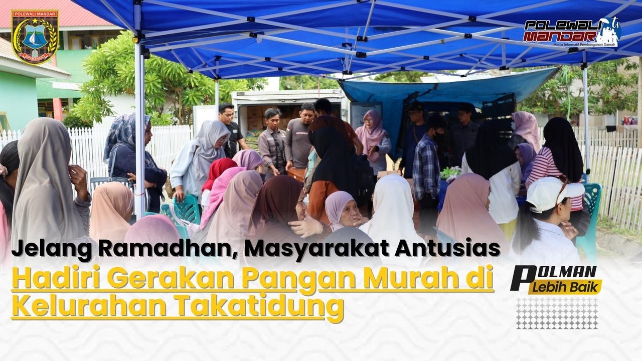 Jelang Ramadan 2026, Gerakan Pangan Murah Serentak Nasional Digelar di Takatidung Polman