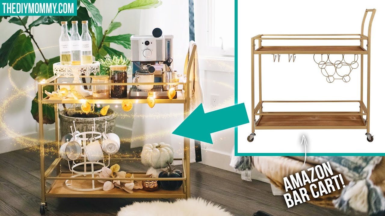 Turning this Amazon bar cart into a coffee station 🍂 COZY HOME DECOR