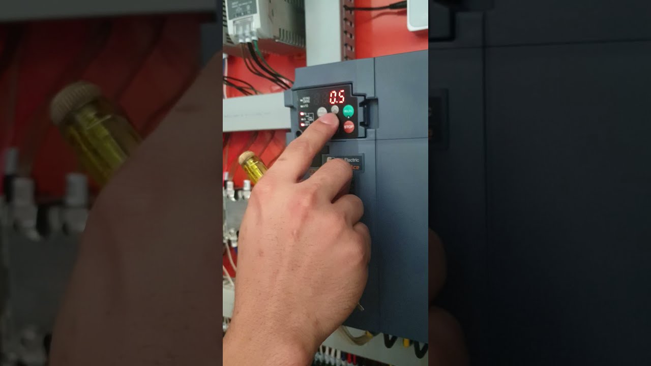 Setting parameter inverter Fuji ACE