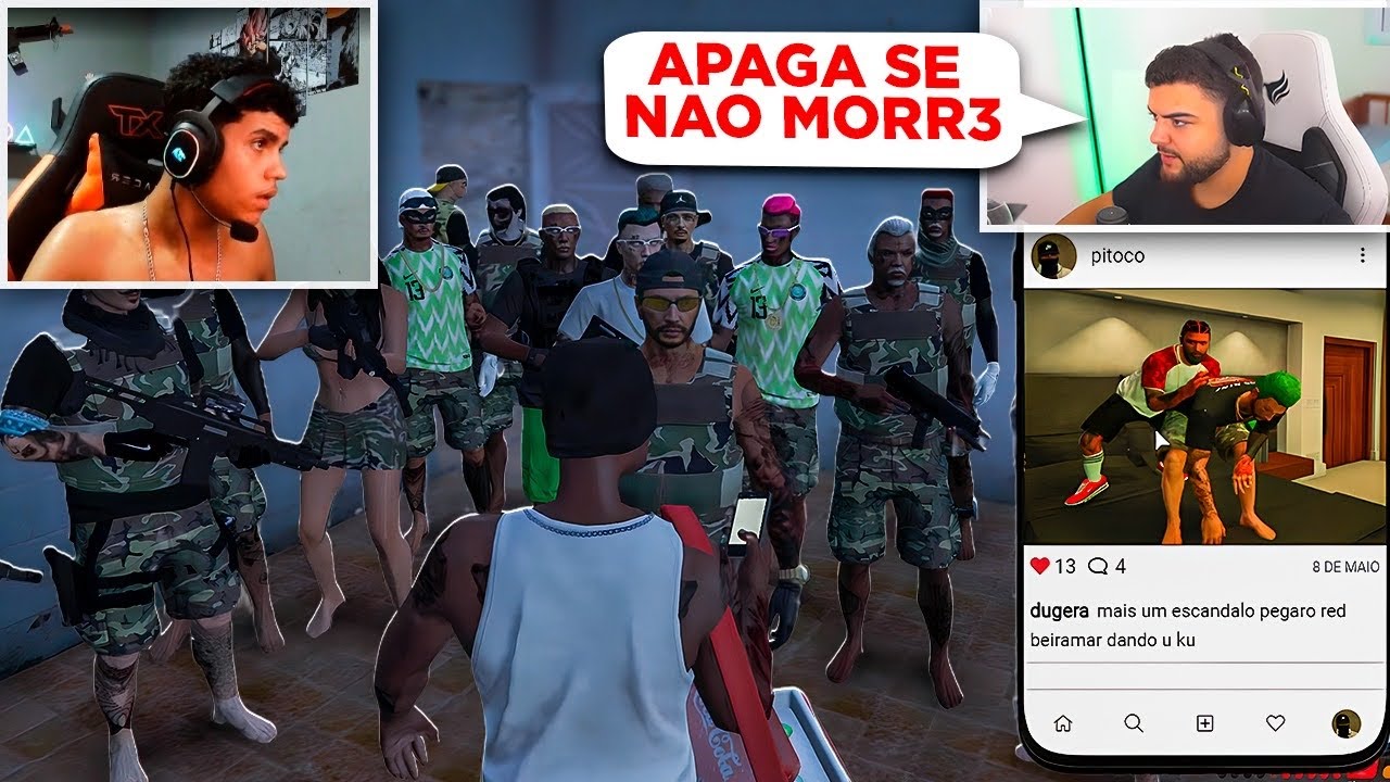FUI SEQUESTR4DO PELA GROTA no GTA RP (Pitoco Dugera)