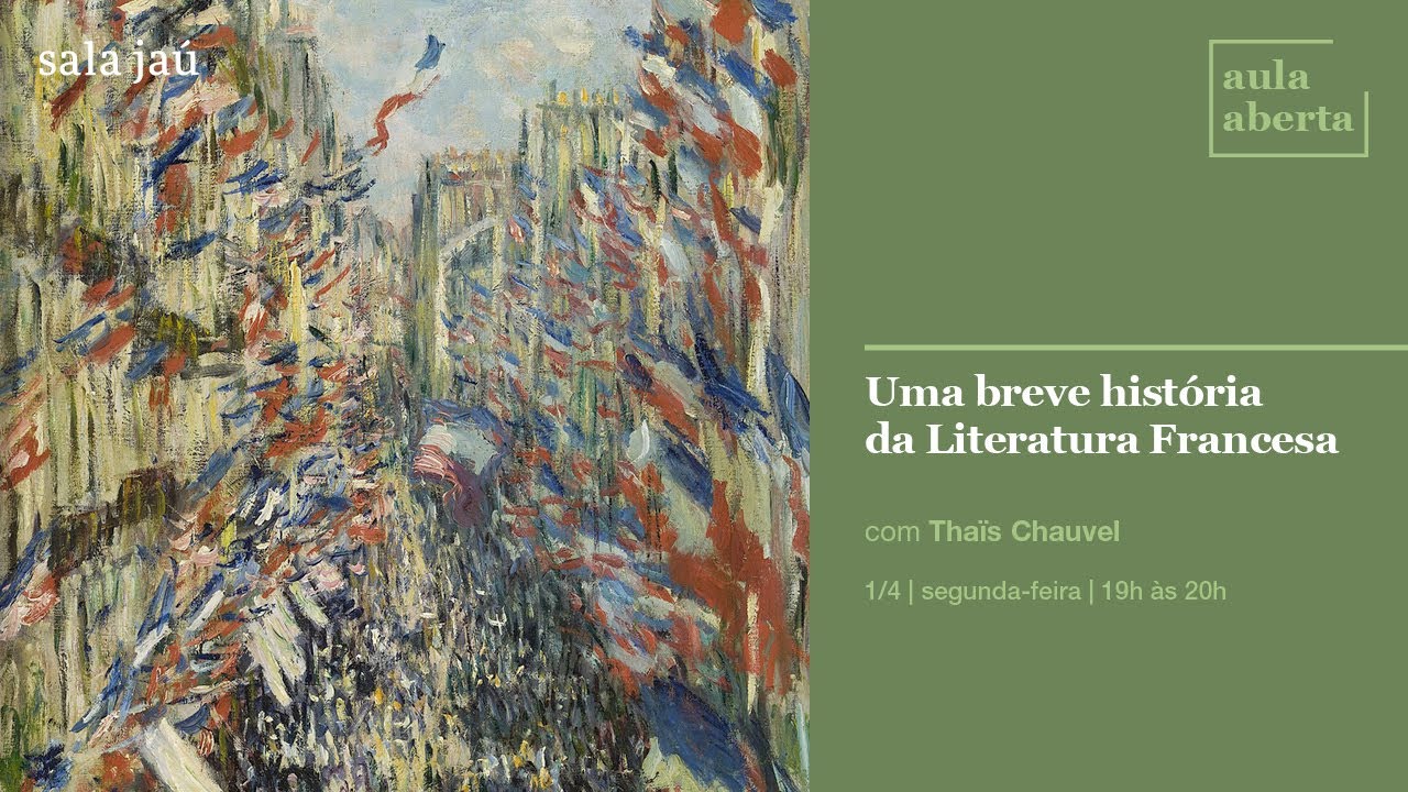 Aula Aberta | Breve história da literatura francesa