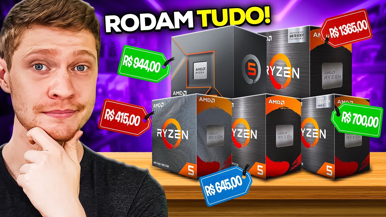 5 MELHORES RYZENS PARA COMPRAR EM 2025 (DE R$450 ATÉ R$1200)