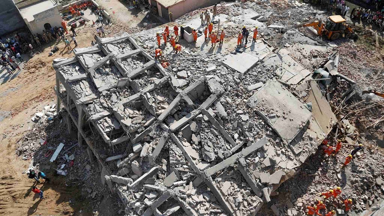 Building collapse in Delhi suburb kills at least 4, more feared trapped