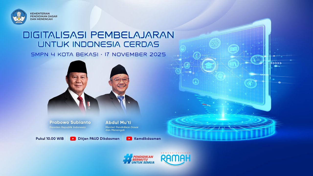 Peluncuran Digitalisasi Pembelajaran untuk Indonesia Cerdas