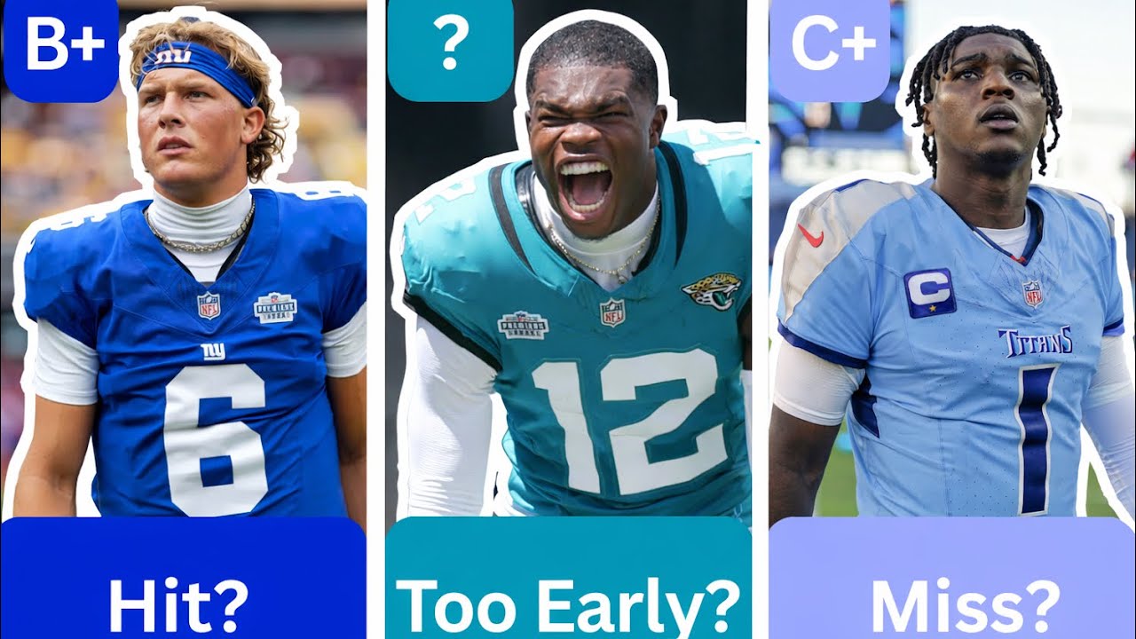 2025 NFL Draft Regrade: How Every 1st-Round Pick Performed as a Rookie