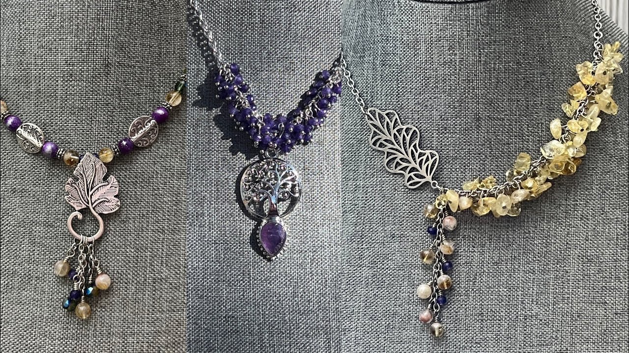Finished jewelry-April 2024 Bargain Bead Box #bargainbeadbox #diyjewelry #april2024 #cottagecore