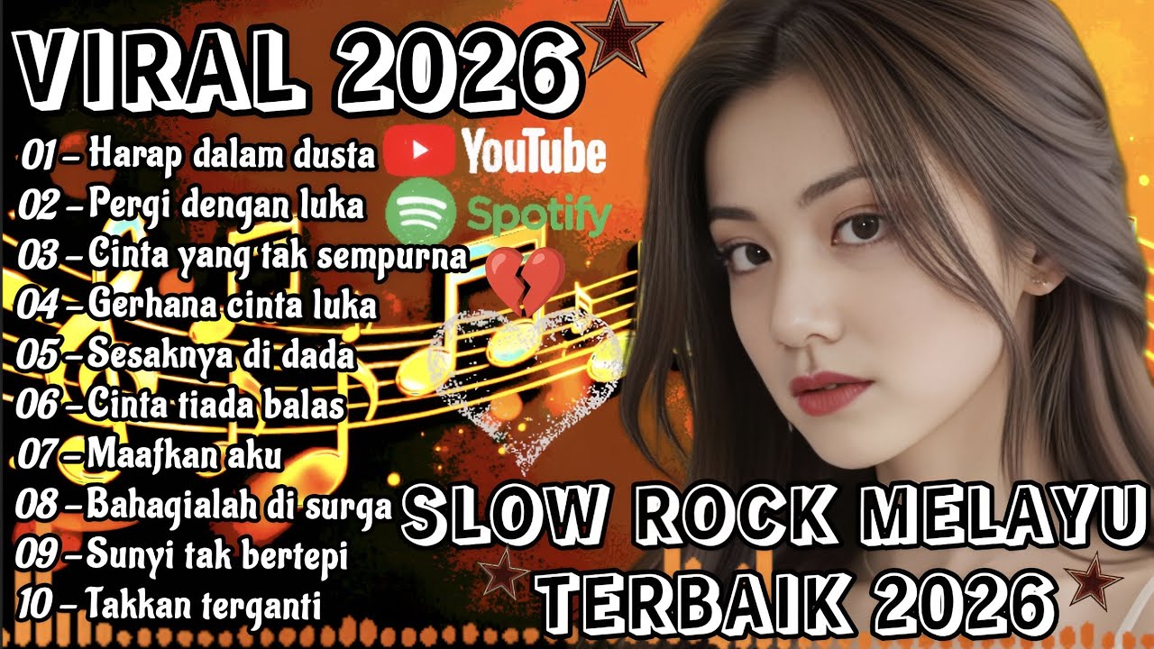 ✴️SLOW ROCK MELAYU VIRAL TERBAIK 2026//Harap Dalam Dusta 💔 COCOK MENEMANI AKTIVITAS DAN SANTAI