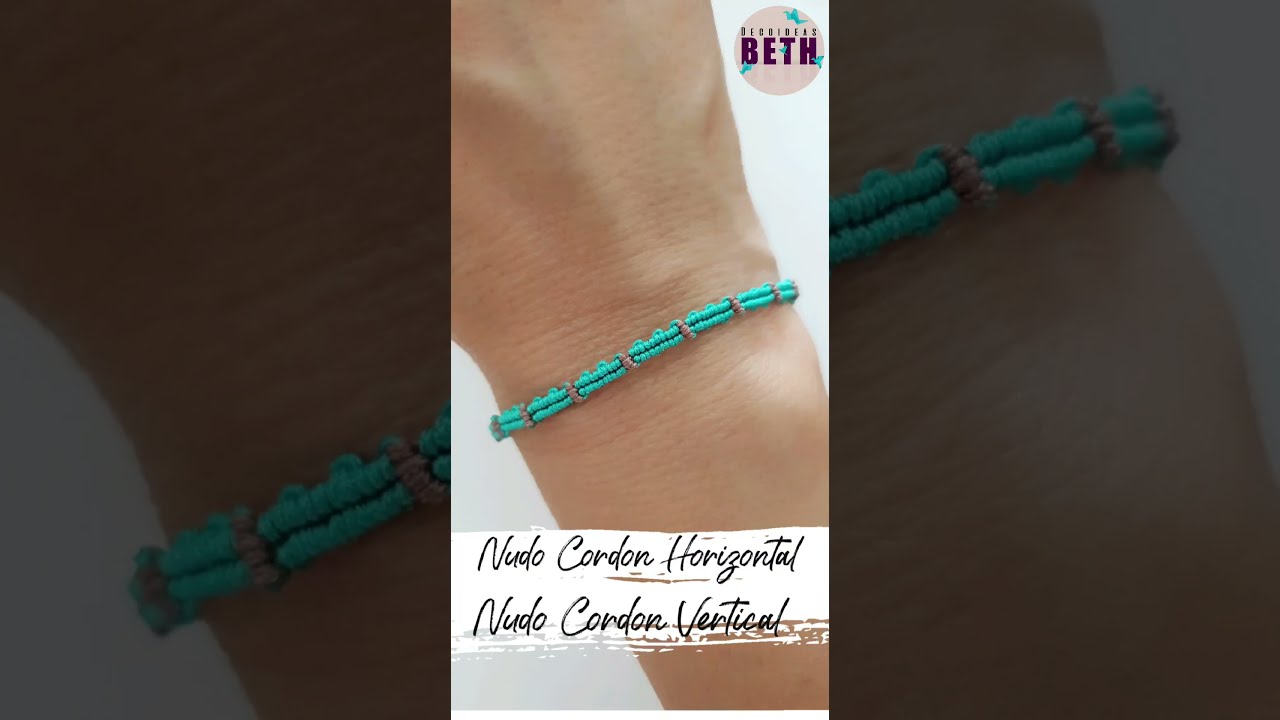 NUDO CORDÓN PASO A PASO | PULSERA FÁCIL EN MACRAME | PULSERAS DE MODA EN MACRAME 