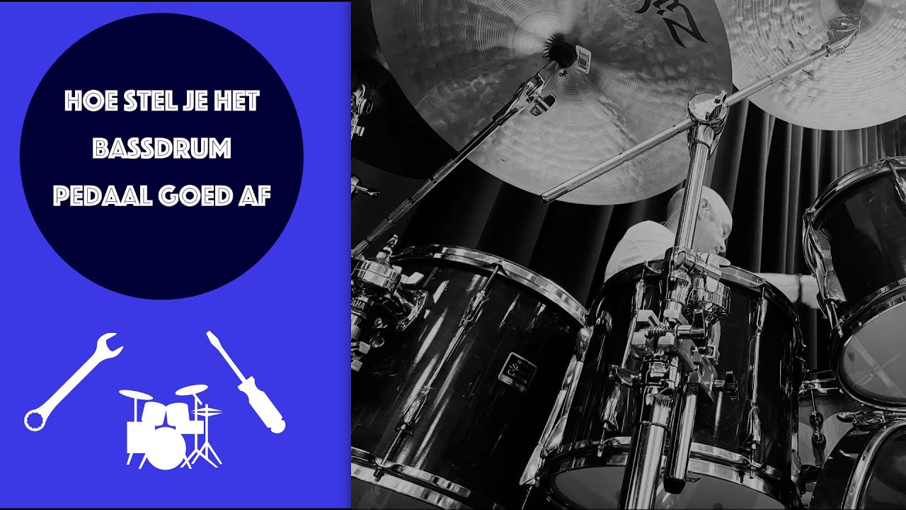 Bassdrum Pedaal instellen doe je zo ( uitleg in 7 stappen)