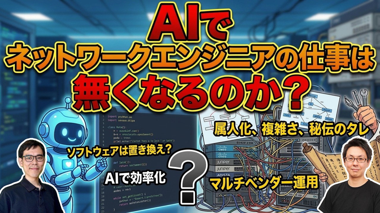 「AIによってネットワークエンジニアの仕事は本当に奪われるのか!?」現役エンジニアが真剣に議論してみた
