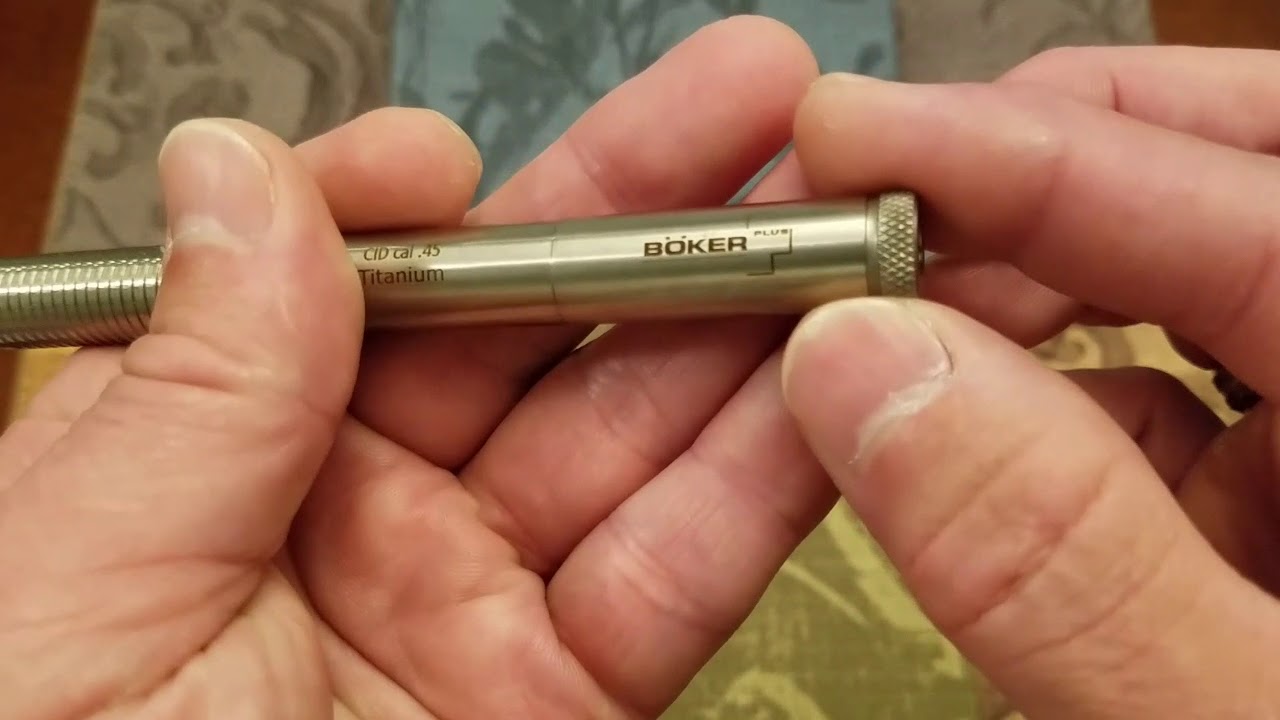 Boker Plus CID Cal .45 Titanium Bolt Action Pen