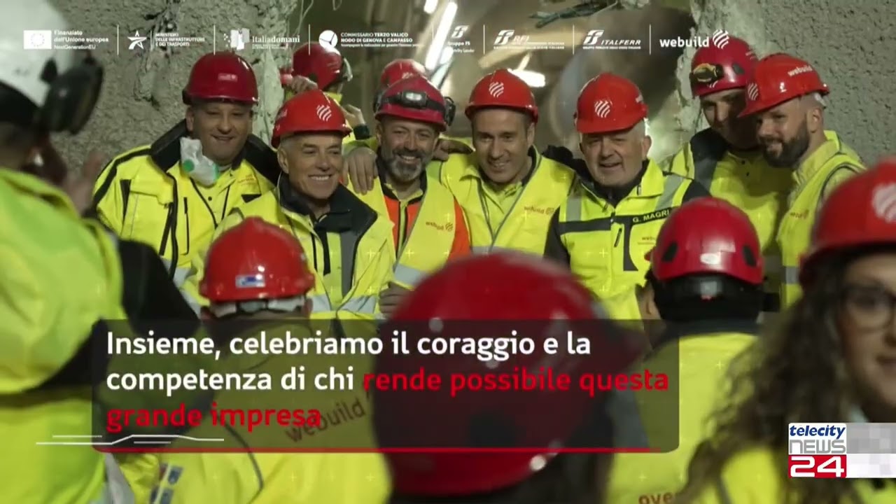 05/12/25  Tracciato del Terzo Valico ferroviario si avvia alla conclusione. Scavi in galleria al 94%