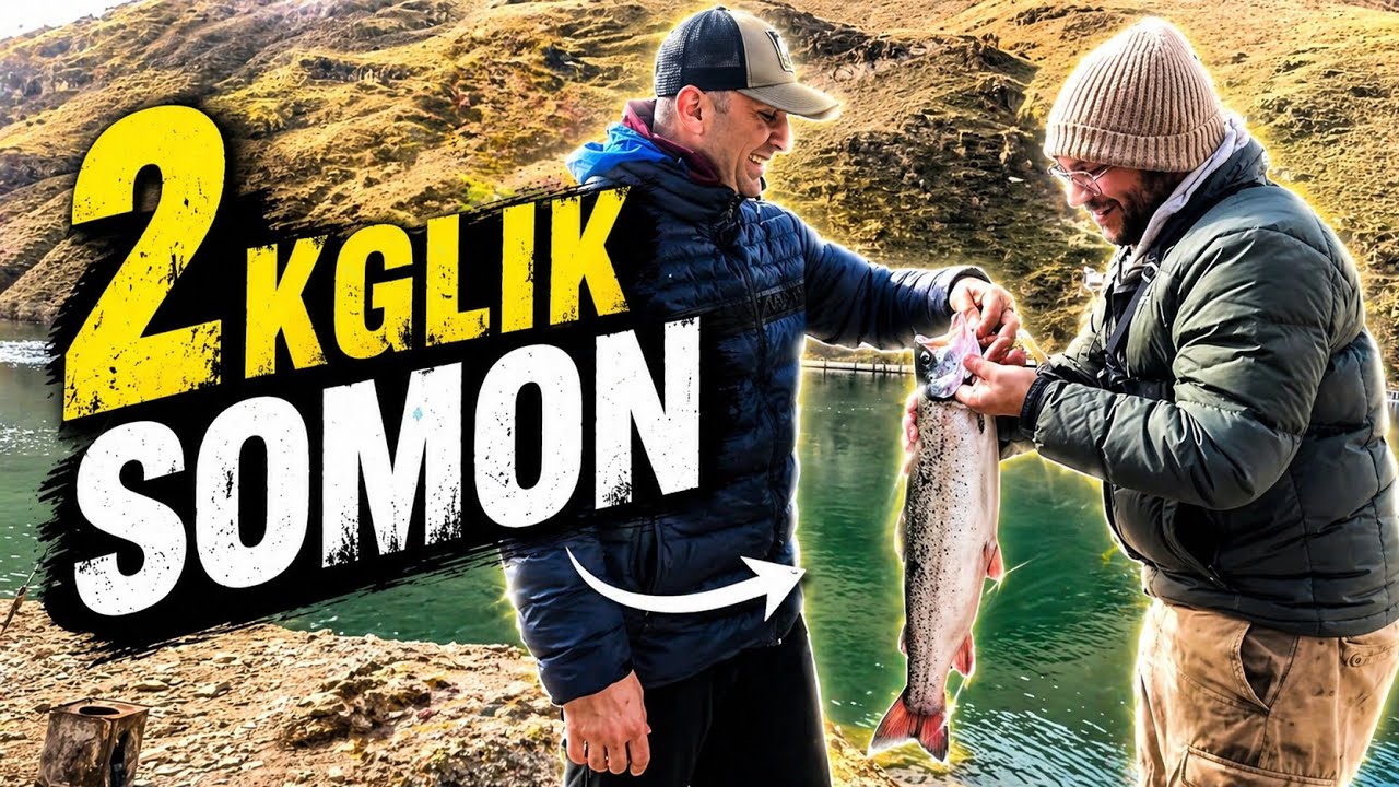 Nehirde Dev Somon Yakaladık🐟😨
