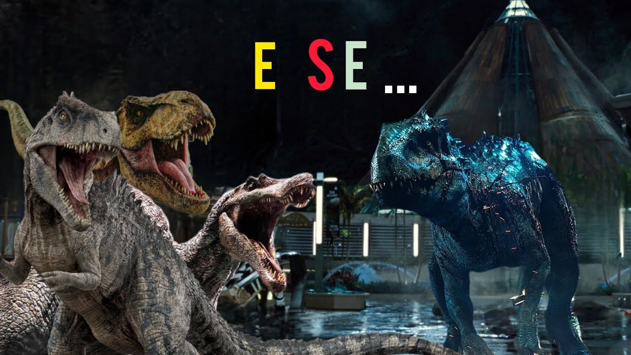 E se...,Rexy,Espino,Giga vs indominus rex Jurassic world evolution 3