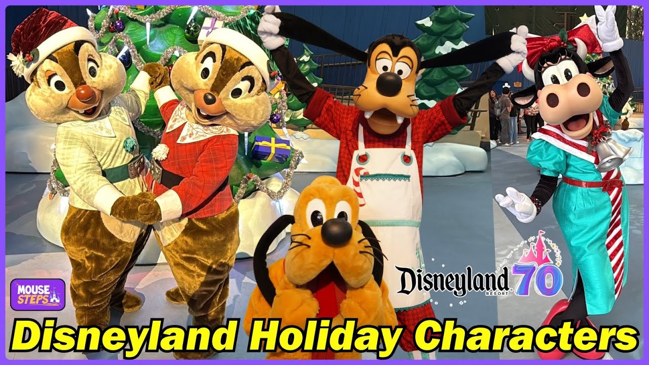 Disneyland Holiday Character Montage 2025 at Fantasyland Theatre