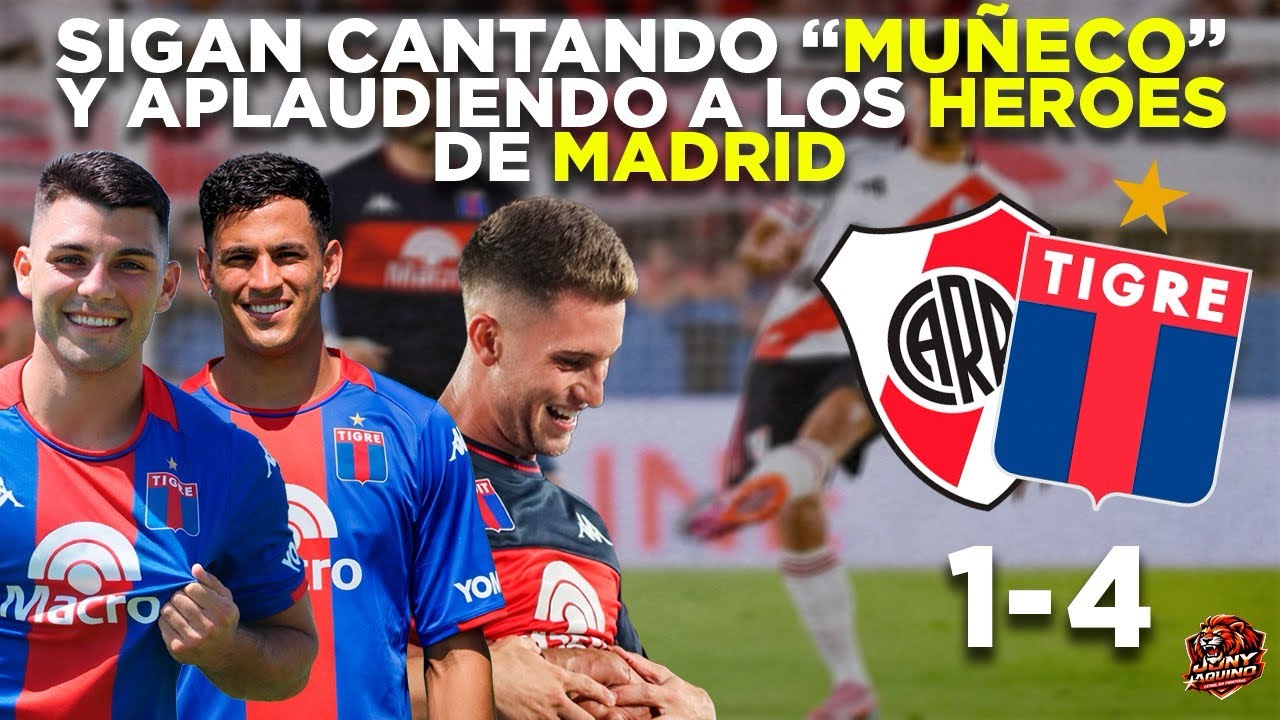 SIGAN CANTANDO MUÑECO Y APLAUDIENDO A LOS HÉROES DE MADRID | RIVER PLATE 1 TIGRE 4