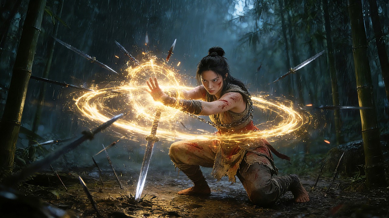 Kung Fu Action Film! The slave is actually a supreme master, easily breaking the Four Deadly Traps!