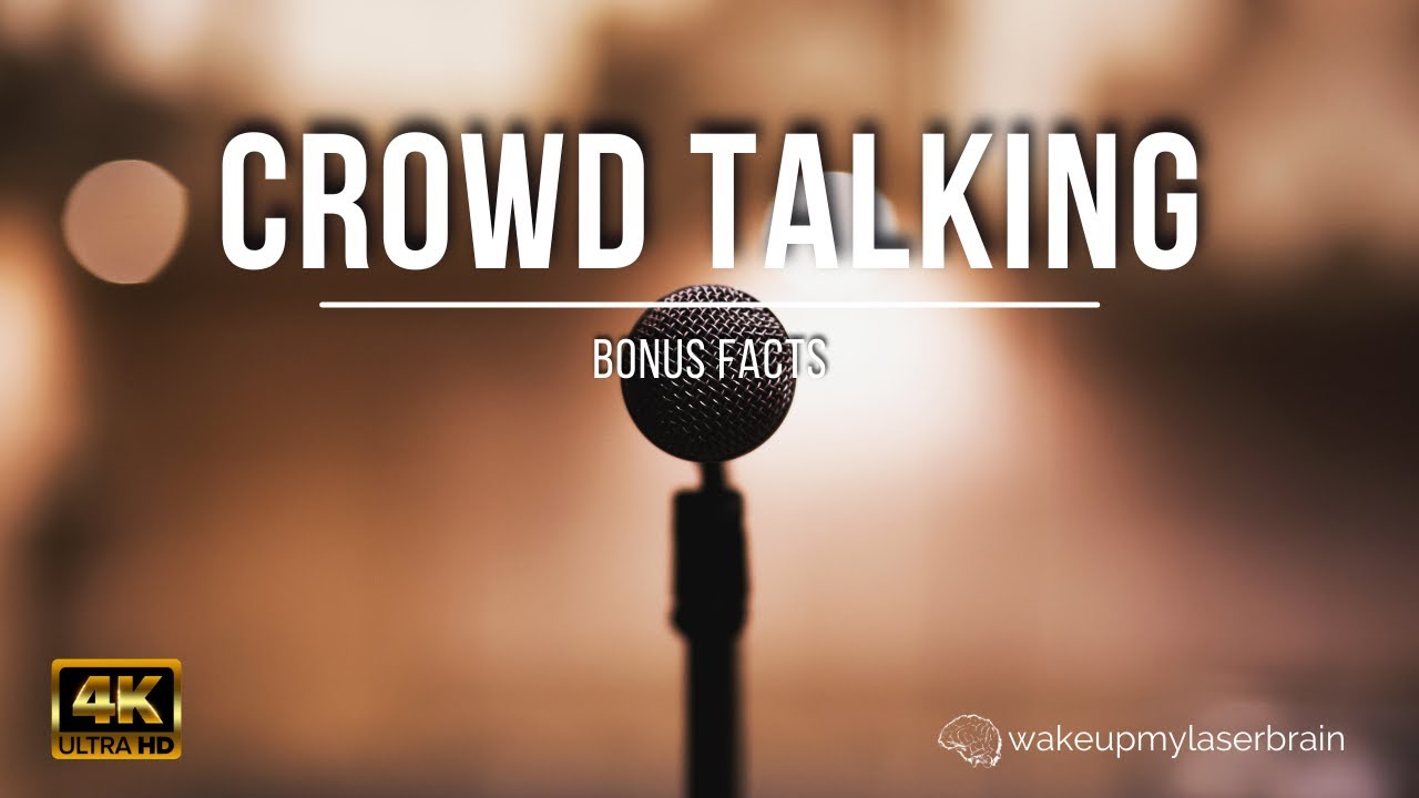 People Talking and Laughing Sounds | 10 Hours | Crowd Background Noise, Bar Ambience | Bonus Facts