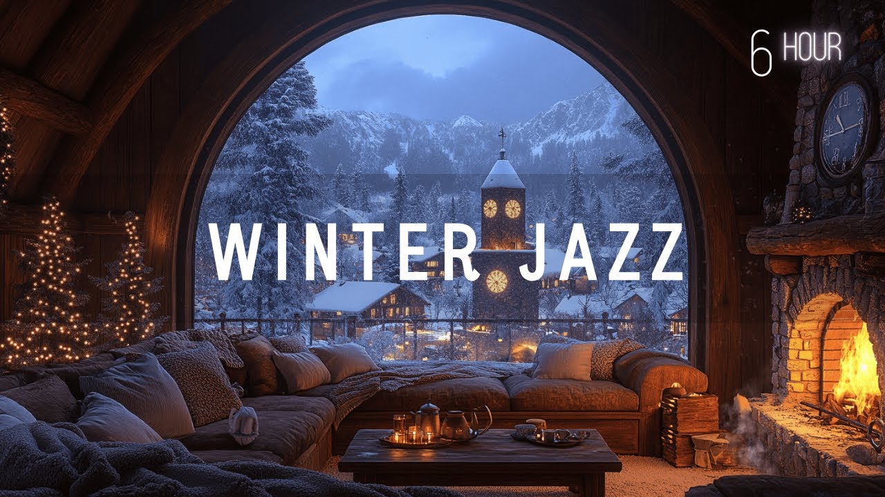 Soft Winter Jazz ❄️ Peaceful Instrumental Piano Melodies for Stress Relief & Focus