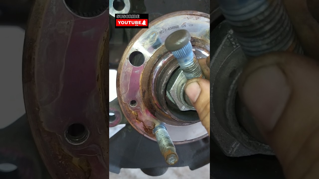 Cambio de espárragos de rueda delantera Sin soltar rodamiento.. Solución eficaz y breve ... 🛠️🚗👍