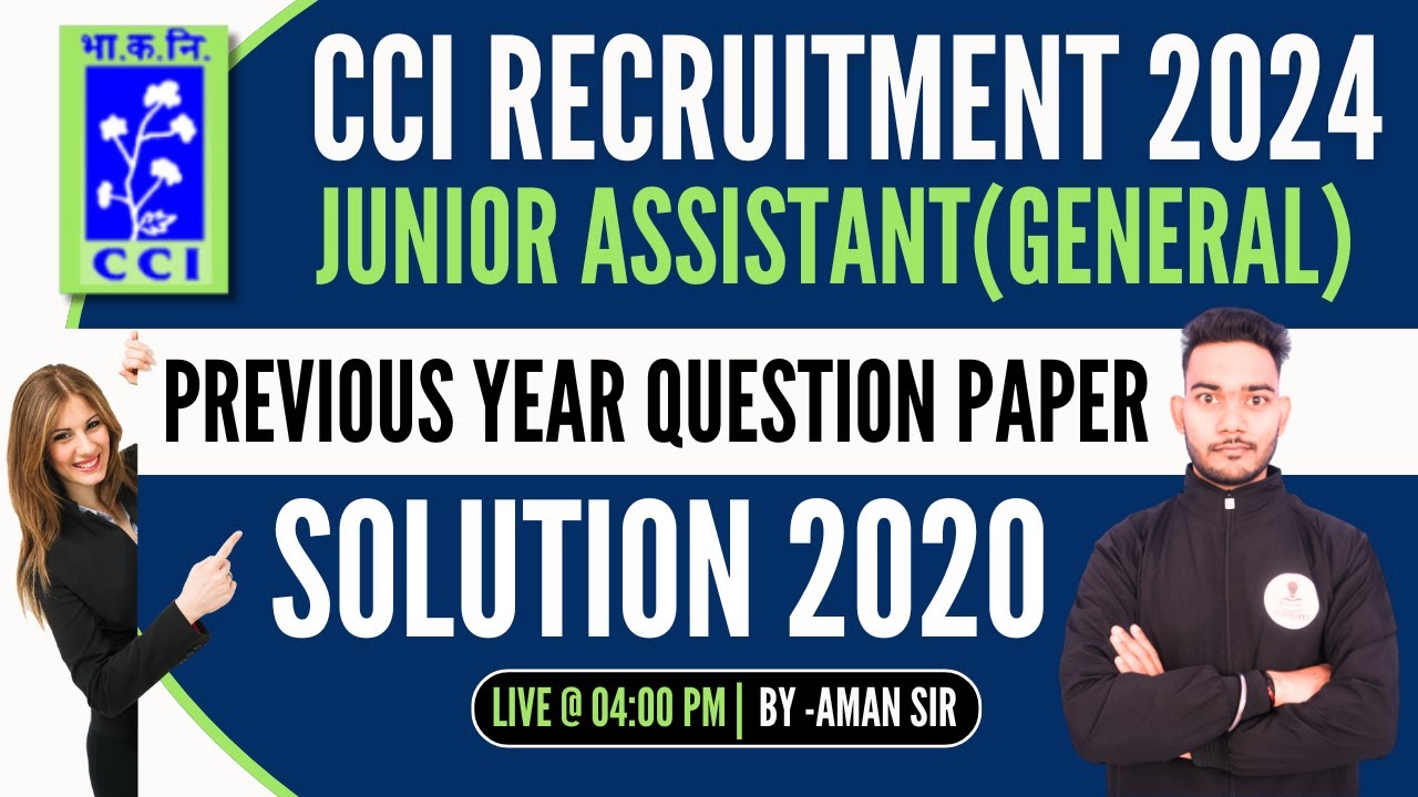 CCI Previous Year Question Paper | Junior Assistant General Previous Year Question Paper