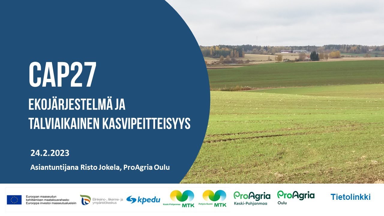 Ekojärjestelmä ja talviaikainen kasvipeitteisyys 7.3.2023