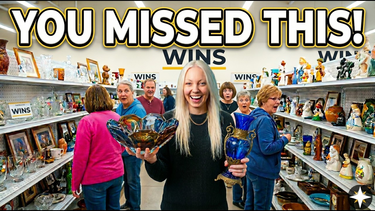 Let's Go Thrifting! We Find Vintage Furniture and Low Price Antique Glassware