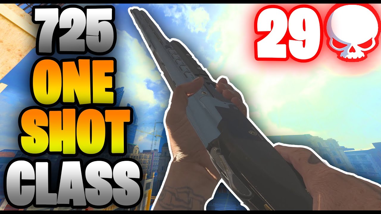 725 SLUGS ONE SHOT IN WARZONE! BEST 725 CLASS FOR WARZONE! 29 SOLO KILLS!