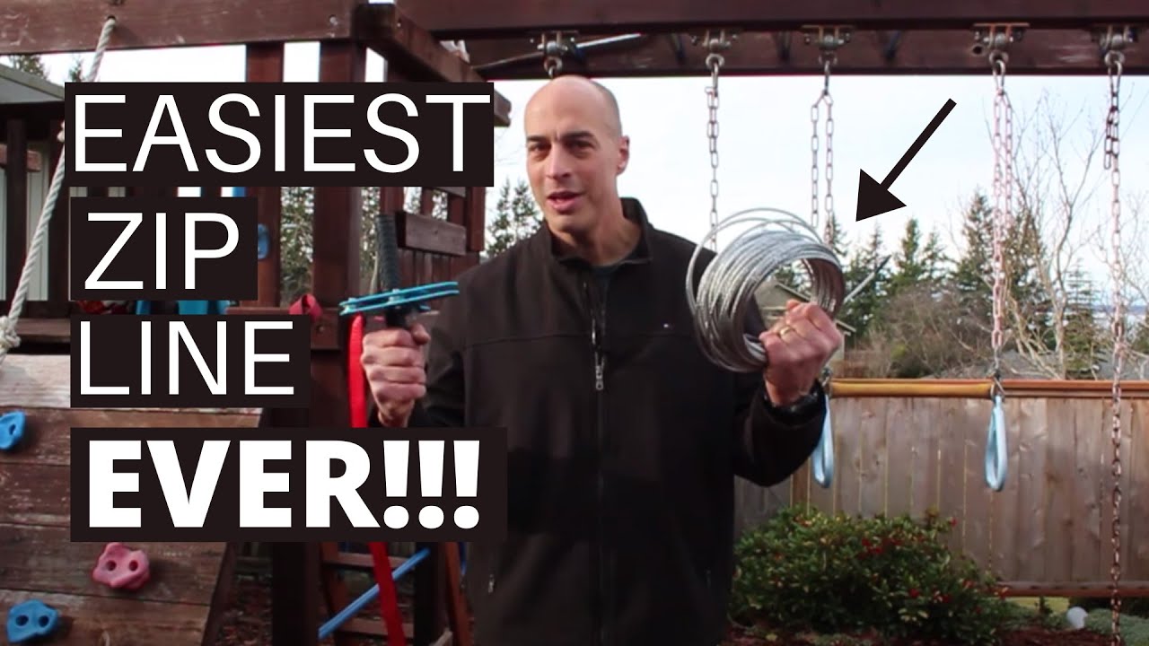 HOW TO INSTALL A ZIPLINE IN YOUR BACKYARD!
