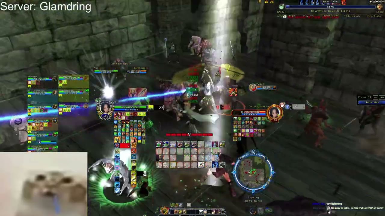 Lotro PvMP l 10 v Zerg Keepfight [uncut]ㅣBlue Brawler PoV