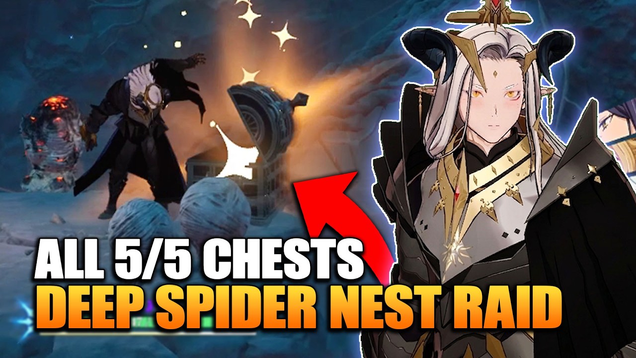 All 5/5 Chests Locations in Deep Spider Nest Raid | The Seven Deadly Sins: Origin