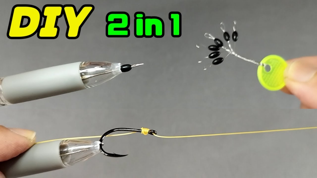 2in1:  Fishing tying tool & Float rubbers reuse tool.  DIY Fishing.