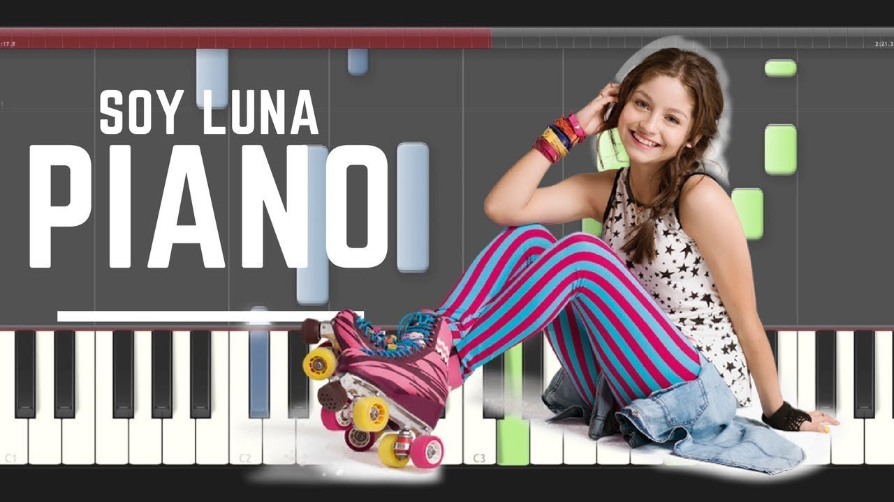 Soy Luna Siento piano midi tutorial sheet partitura cover notas karaoke 2