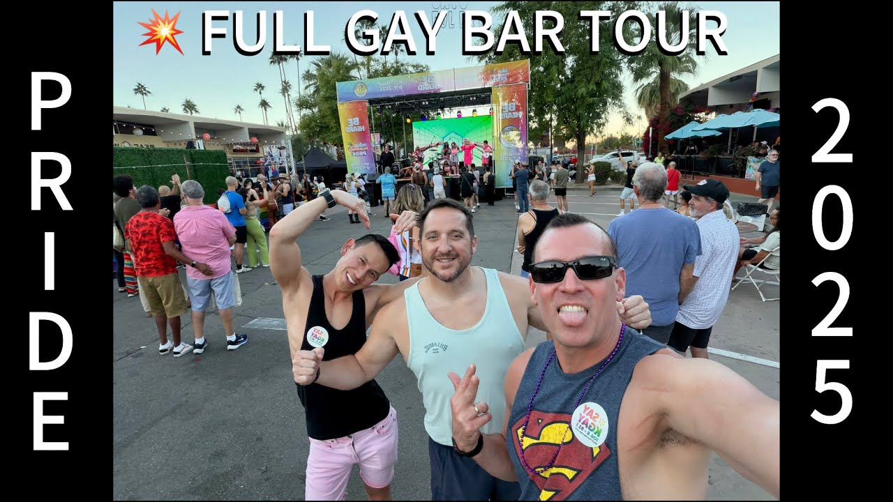 Palm Springs Pride 2025 PART 2 🌈 | Full Arenas Road Gay Bar Tour + Street Closures, & Nightlife!