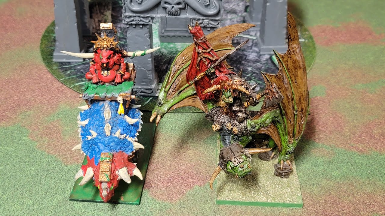 10K Orcs vs Lizardmen Warhammer 8th ed battle report